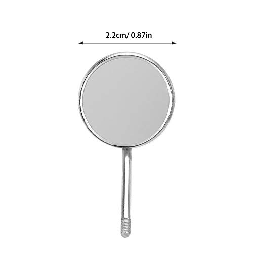 Professional Dental Mirror, Dental Mouth Mirror Head, Dental Mouth Mirror Head Stainless Steel Odontoscope Mirror Accessory 20Pcs