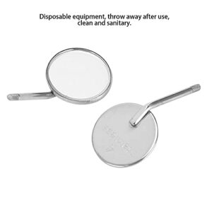 Professional Dental Mirror, Dental Mouth Mirror Head, Dental Mouth Mirror Head Stainless Steel Odontoscope Mirror Accessory 20Pcs