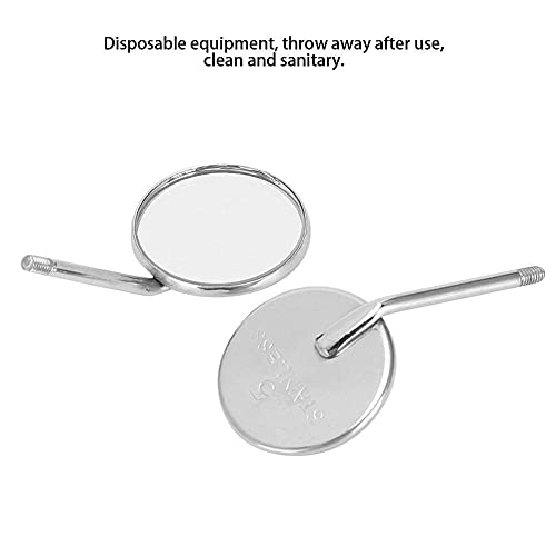 Professional Dental Mirror, Dental Mouth Mirror Head, Dental Mouth Mirror Head Stainless Steel Odontoscope Mirror Accessory 20Pcs