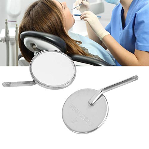 Professional Dental Mirror, Dental Mouth Mirror Head, Dental Mouth Mirror Head Stainless Steel Odontoscope Mirror Accessory 20Pcs