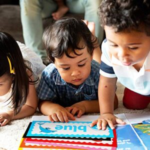 14 Pieces Colors Bulletin Board with 40 Pieces Adhesive Dots for Toddler and Kids Learning Colors