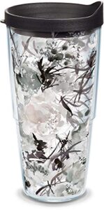 tervis made in usa double walled kelly ventura insulated tumbler cup keeps drinks cold & hot, 24oz, shade blooms
