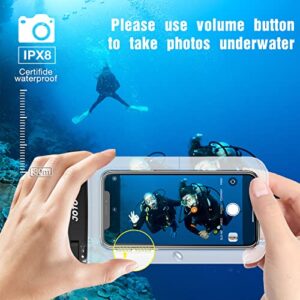 JOTO 4 Pack Universal Waterproof Case Phone Pouch Holder, IPX8 Underwater Cell Phone Dry Bag for iPhone 14 13 12 11 Plus Pro Max XS XR X 8 7, Galaxy S21 S20 S10 S9 Note Pixel Up to 7.0"-4Clear