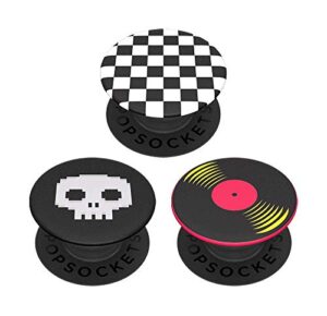 popsockets popminis: mini grips for phones & tablets (3 pack) - punk out