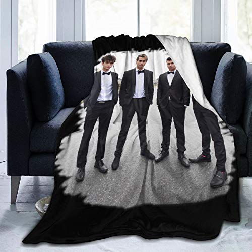 Dobre Brothers Music Band Soft and Warm Throw Blanket Digital Printed Ultra-Soft Micro Fleece Blanket 50"x40"