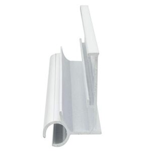 RecPro RV Awning Trim with Gutter | 92" Length | Aluminum | Made in USA (5 Trim Pieces, White)