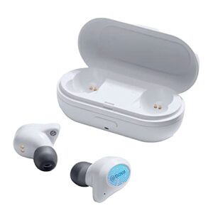 boya true wireless earbuds, blutooth 5.0 in-ear earbuds touch control wireless headphone earphone with charging case built-in microphone for phone calls music listening sports (white)