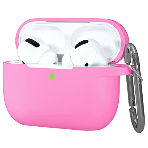 Night-Glow AirPods Pro Case Cover, Hamile Silicone Cases with Keychain Accessories for Apple Airpod Pro 1st/2nd Case 2019 2022, Women Men