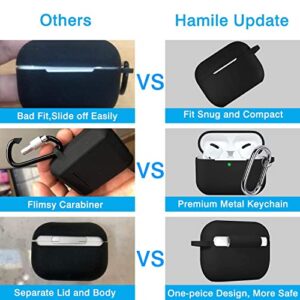 Night-Glow AirPods Pro Case Cover, Hamile Silicone Cases with Keychain Accessories for Apple Airpod Pro 1st/2nd Case 2019 2022, Women Men