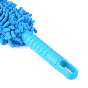 Car Wheel Brush, 16.8 Inch Easy Reach Long Wheel and Rim Tire Brush Soft Microfiber Cleaning Brush, Car Wash Tool