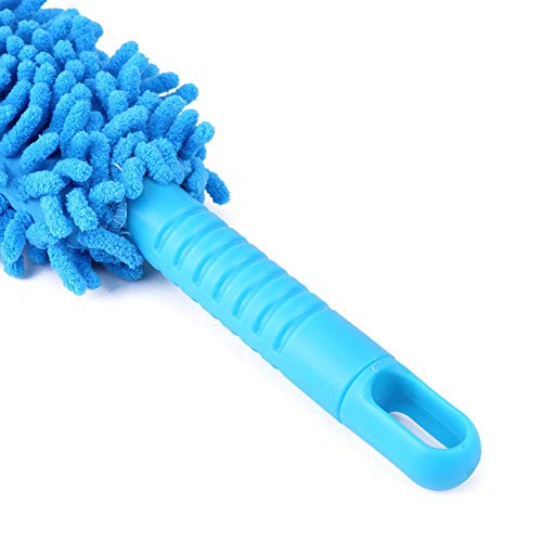 Car Wheel Brush, 16.8 Inch Easy Reach Long Wheel and Rim Tire Brush Soft Microfiber Cleaning Brush, Car Wash Tool