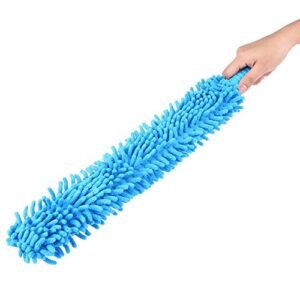 Car Wheel Brush, 16.8 Inch Easy Reach Long Wheel and Rim Tire Brush Soft Microfiber Cleaning Brush, Car Wash Tool