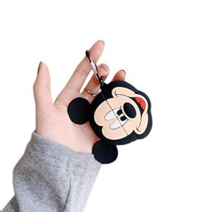 cocomii 3d airpods pro case - 3d cartoon - slim - lightweight - matte - keychain ring 3d cartoon characters cartoon - luxury headphone case cover compatible with apple airpods pro (mickey face)