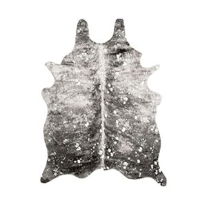 nuLOOM Bravo Spotted Faux Cowhide Area Rug, 5' 9" x 7' 7", Grey