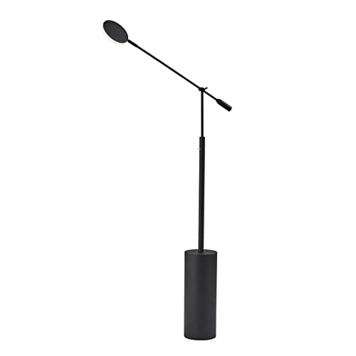 Adesso Home 2151-01 Contemporary Modern LED Floor Lamp from Grover Collection in Black Finish, 6.00 inches