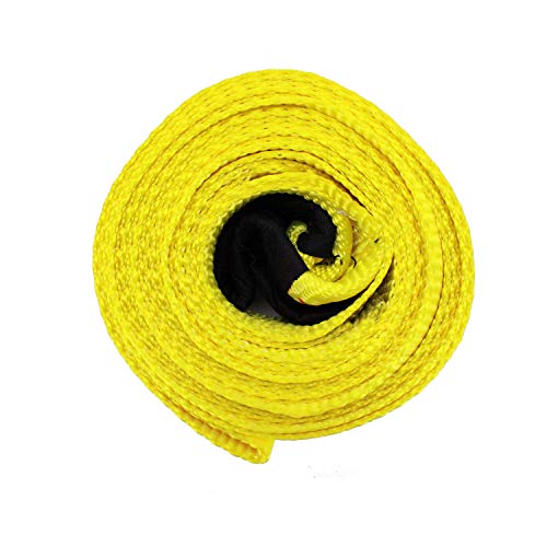 HFS (R) Yellow Tree Saver, Winch Strap, Tow Strap 30,000 Pound Capacity (3X20FT)
