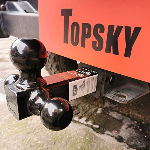 TOPSKY Trailer Hitch Tri Ball Mount, 1-7/8,2,2-5/16-inch Hitch Ball, Fits 2-inch Receiver, TS2004…