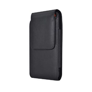 pu leather cell phone holster swivel belt clip case pouch holder for samsung galaxy a14 a13 a12 a03s s21 ultra note 20 ultra, moto g power 2022 2021 g stylus 5g g pure, lg v60 stylo 6, tcl 30xe 30 se