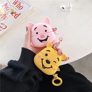 Cocomii 3D AirPods Pro Case - 3D Cartoon - Slim - Lightweight - Matte - Keychain Ring 3D Cartoon Characters Cartoon - Luxury Headphone Case Cover Compatible with Apple AirPods Pro (Winnie The Pooh)