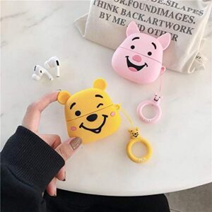 Cocomii 3D AirPods Pro Case - 3D Cartoon - Slim - Lightweight - Matte - Keychain Ring 3D Cartoon Characters Cartoon - Luxury Headphone Case Cover Compatible with Apple AirPods Pro (Winnie The Pooh)