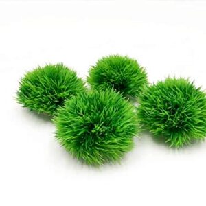 4Pcs Aquarium Decorations Fish Tank Artificial Green Water Plants Made of Soft Plastic