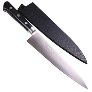 jck original kagayaki japanese chef’s knife, kgr2-3 professional gyuto knife, r-2 special steel pro kitchen knife with ergonomic pakka wood handle, 8.2 inch