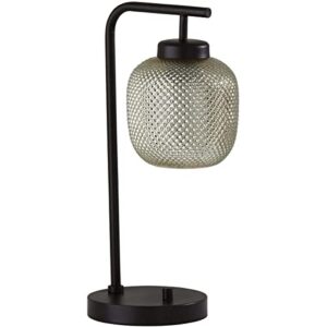 adesso 3575-26 vivian desk lamp, 19.5 in., 40w type a bulb (not included), dark bronze, 1 table lighting