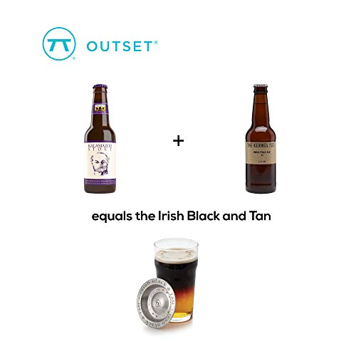 Outset Irish Black and Tan Layering Tool, 3.75" Diameter, Stainless Steel