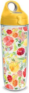 tervis yao cheng made in usa double walled insulated tumbler travel cup keeps drinks cold & hot, 24oz water bottle, clear