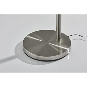 Adesso 2131-22 Zodiac LED Arc Lamp with Smart Switch, 93 in, 5 x 7W LED, Brushed Steel, 1 Floor Lamp