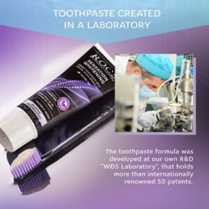 R.O.C.S. Toothpaste - Plaque Removal with Silica Cleaning Granules - Enjoy White Bright Strong Teeth and Healthy Gums - Natural Non-Fluoride Oral Care (Sensation Whitening, Pack of 1)