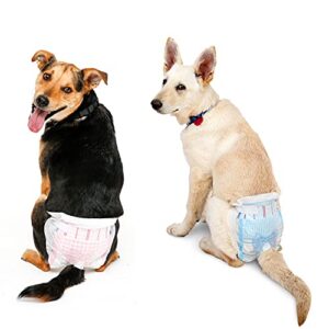 Disposable Dog Diapers with FlashDry Gel Technology - M, 32 Count