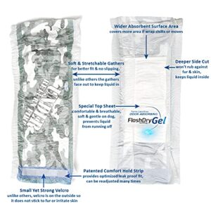 Disposable Male Dog Wraps with FlashDry Gel Technology, S 40 count