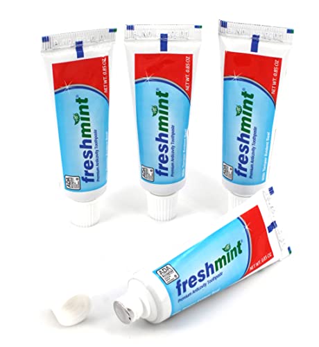 Freshmint® 144 Tubes of 0.85 oz. Premium Anticavity Fluoride Toothpaste with Safety Seal (ADA Accepted)