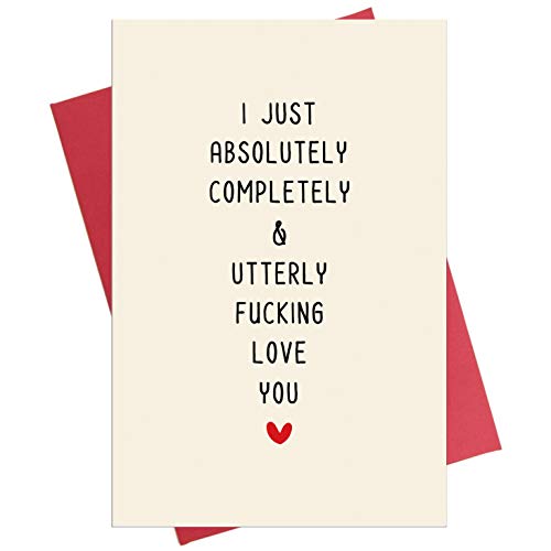 Funny Anniversary Card, Birthday Card for Huband Wife Boyfriend Girlfriend, Love Card for Him Her