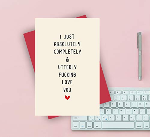 Funny Anniversary Card, Birthday Card for Huband Wife Boyfriend Girlfriend, Love Card for Him Her