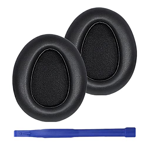 MDR-10R Replacement Ear Pads Earpads Ear Cushions Cover for Sony MDR-10RBT MDR-10RNC MDR-10R Headphones (Black)