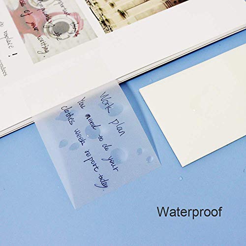 Transparent Sticky Notes Pad 3×3 Inches Strong Self-Stick Notes 10 Pads Waterproof Memo Pads 50 Sheets/Per Pad