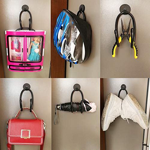 2/PK Magnetic Hanger Magnetic Hook Magnetic Storage Rack for Cowboy Hat, Hard hat, Cords,Tools,Bags,Towels, Shoes, Toys, Umbrella, Cap,etc - Strong Magnet - No Scratches to The Surface