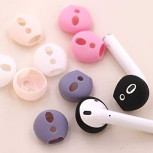 IiEXCEL (Fit in Case) Eartips for AirPods 1 AirPods 2, 5 Pairs Replacement Super Thin Slim Rubber Earbuds Ear Tips Skin Accessories for AirPods 1 & 2 (Fit in Charging Case) 5 Colorful