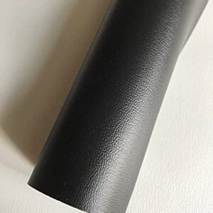 ViSTA Vinyl Black Weatherproof Faux Leather Finish Marine Vinyl Fabric 54" Wide (1 Yard)