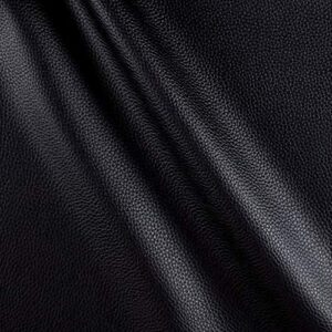 ViSTA Vinyl Black Weatherproof Faux Leather Finish Marine Vinyl Fabric 54" Wide (1 Yard)