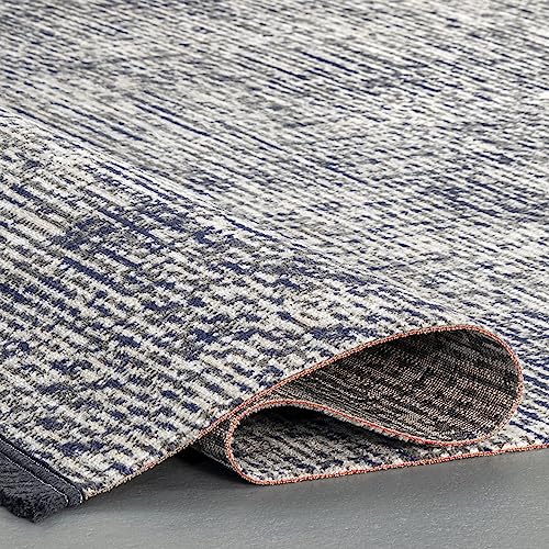 nuLOOM Vada Fringe Indoor/Outdoor Area Rug, 9' x 12', Grey