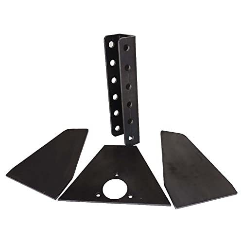 Shocker Hitch Vertical Channel Weld On Tongue Adapter for Trailer A-Frames, Components Only - 2 Sides, Base & Vertical Channel