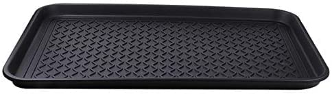 Zenn (1 Pack) Multi-Purpose Durable Black Tray 30" x 15" x 1.2", Indoor & Outdoor Shoe & Boot Tray, Drying Tray, Dog Water Mat, Litter Box Mat