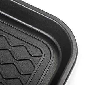 Zenn (1 Pack) Multi-Purpose Durable Black Tray 30" x 15" x 1.2", Indoor & Outdoor Shoe & Boot Tray, Drying Tray, Dog Water Mat, Litter Box Mat