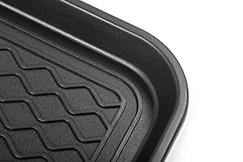 Zenn (1 Pack) Multi-Purpose Durable Black Tray 30" x 15" x 1.2", Indoor & Outdoor Shoe & Boot Tray, Drying Tray, Dog Water Mat, Litter Box Mat