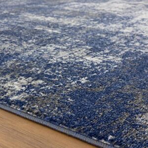 LUXE WEAVERS Tower Hill Abstract Blue 5x7 Area Rug