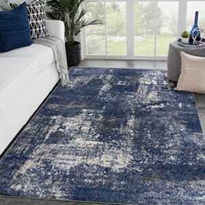 LUXE WEAVERS Tower Hill Abstract Blue 5x7 Area Rug
