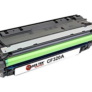 Laser Tek Services Compatible Toner Cartridge Replacement for HP 652A CF320A Works with HP Color Laserjet Enterprise M651dn M651n M651xh M680dn Printers (Black, 1 Pack) - 11,500 Pages